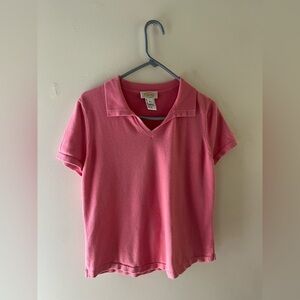Talbots Pink V-Neck Top